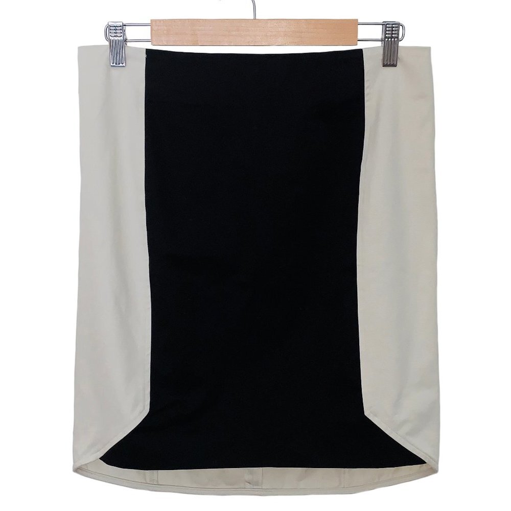 NWT - DKNYC Body Color Block Skirt in Stone/Black